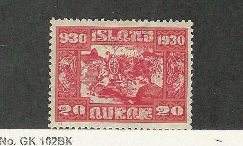Iceland, Postage Stamp, #157 Vf Mint Lh, 1930, Jfz