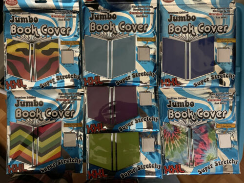 Lot Of 7 - It's Academic Premium Jumbo Book Cover Xxl Up To 15"x10" Assorted