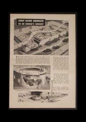 Coney Island Aquarium Proposal 1943 Pictorial Article