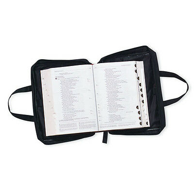 Bible Cover Black Large Print Bible Cover 7.75 X 10 X 3 " Durable Book Cover