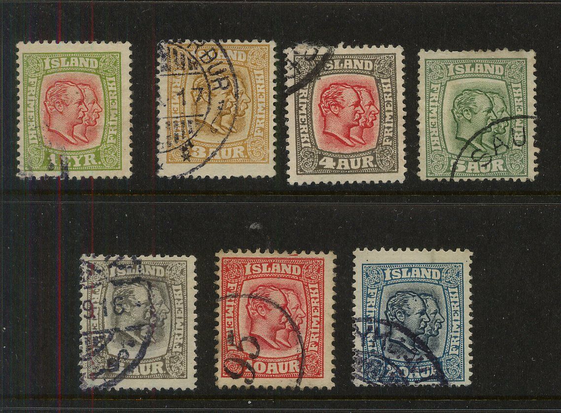Iceland   99-107  Used  Set Of  7     Catalog $212.00         Ms1228